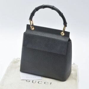 Gucci Black Leather Handbag